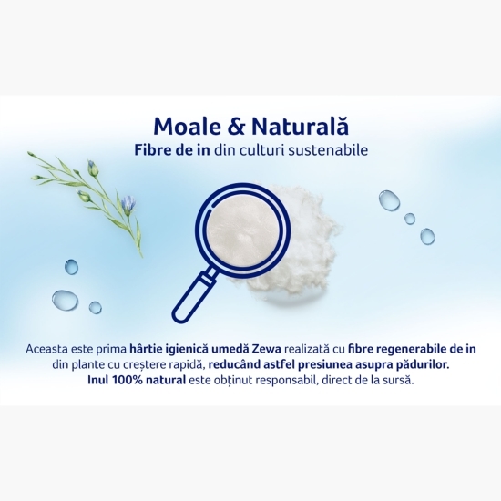 Hartie igienică umedă Sensitive, 2x80 buc