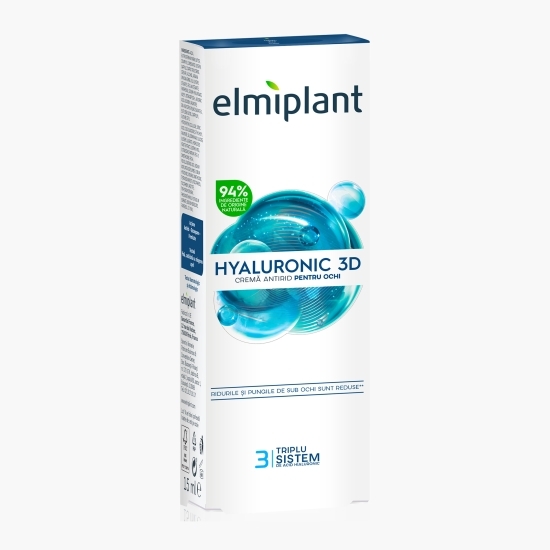 Cremă antirid pentru ochi Hyaluronic 3D, 15ml