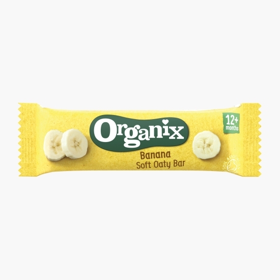 Batoane ecologice din ovăz integral cu banane, 6x23g, 12+ luni