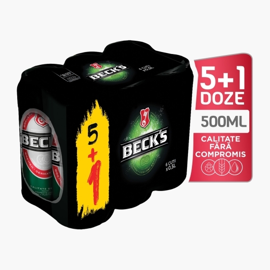 Bere blondă doză 6x500ml (5+1)