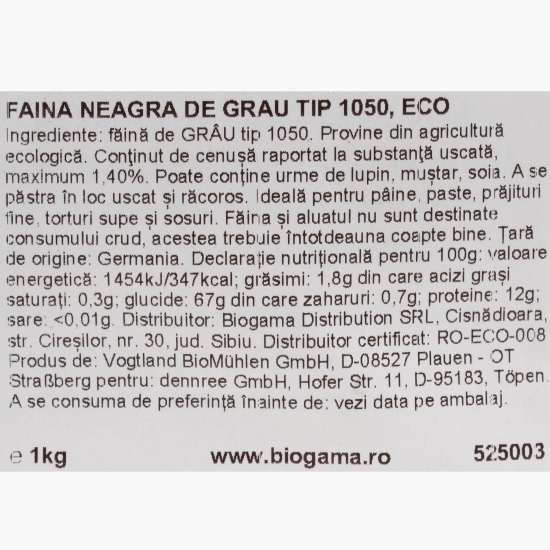 Făină albă de grâu tip 1050 eco, 1kg