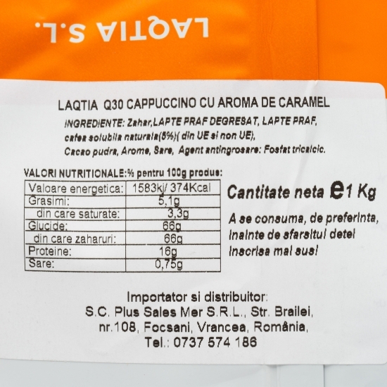 Cappuccino cu aromă de caramel 1kg