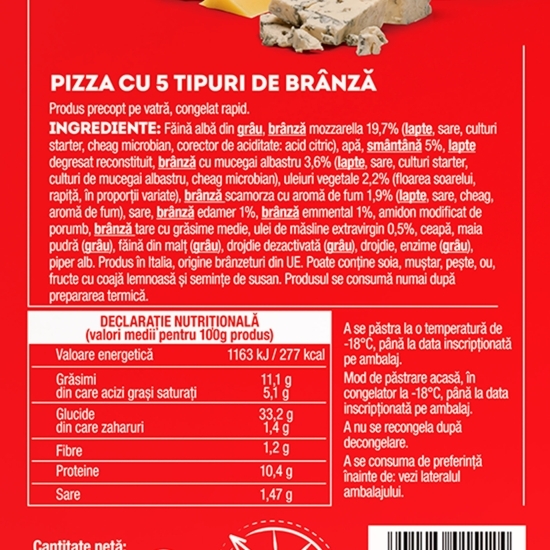 Pizza Super Formaggi 380g