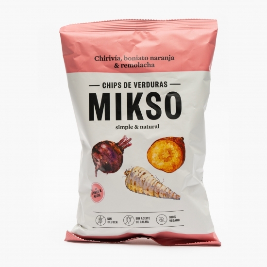 Chipsuri din păstârnac, sfeclă și cartof dulce, fără gluten 85g