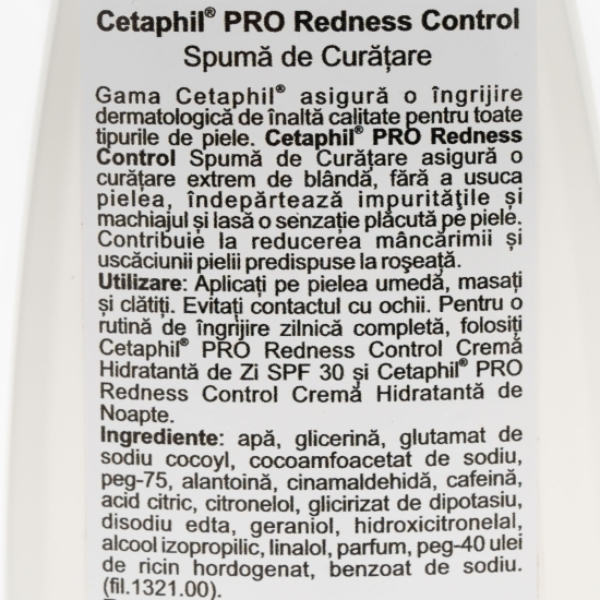 Spumă de curățare Pro Redness Control 236ml