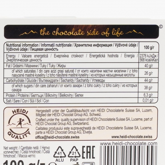 Ciocolată amăruie cu alune de pădure 100g