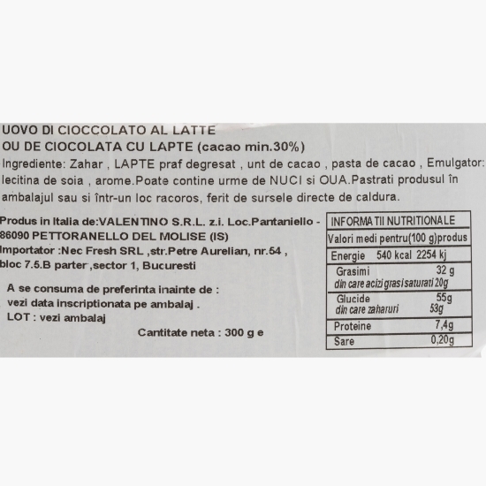 Ou de ciocolată cu lapte 300g
