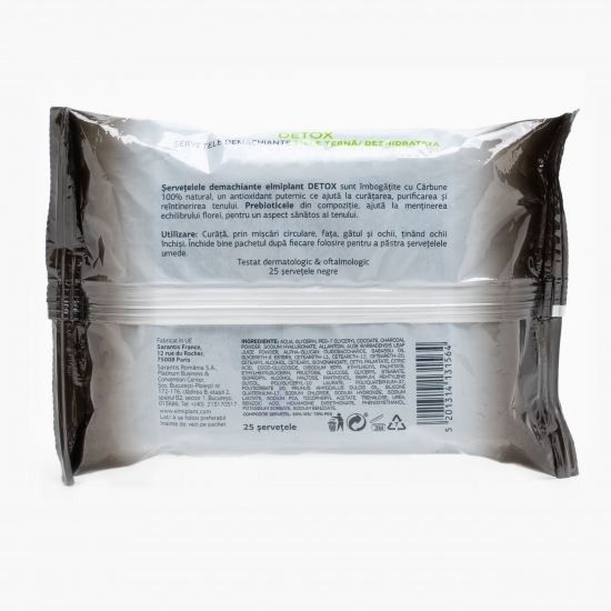 Șervețele demachiante Detox 25 buc