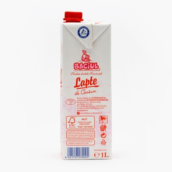 Lapte UHT 3.5%, grăsime 1l
