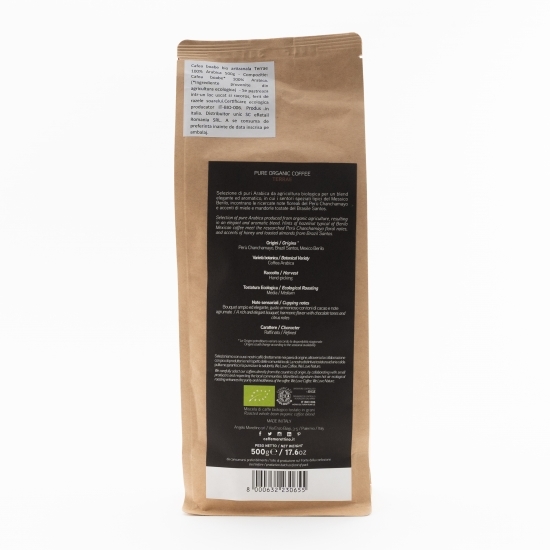 Cafea boabe eco artizanală Arabica Terrae 500g