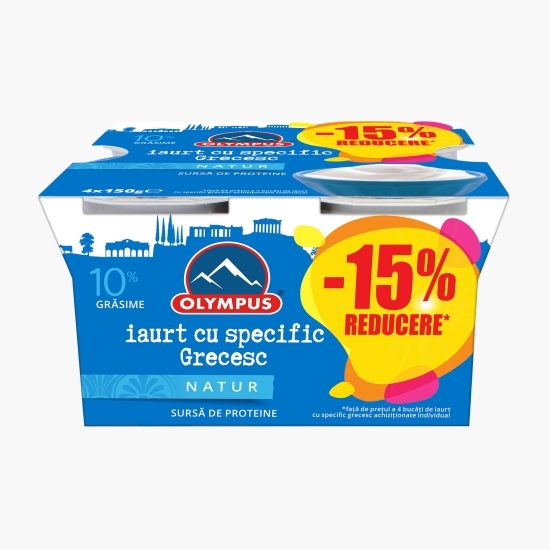 Iaurt grecesc 10% grăsime 4x150g
