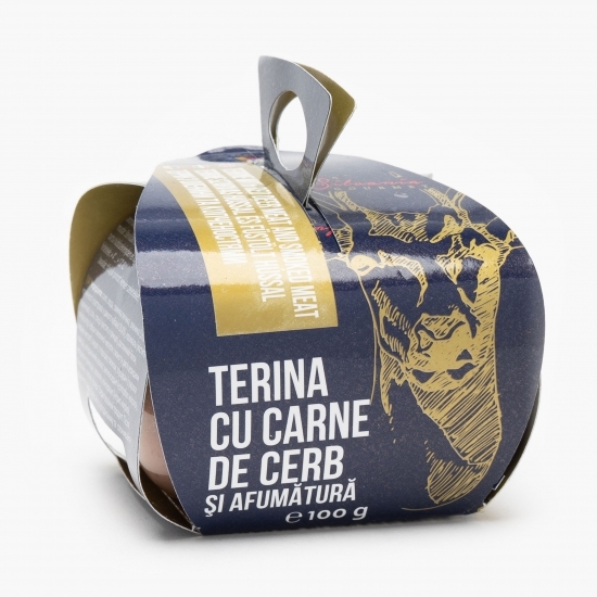 Terină cu carne de cerb și afumătură 100g