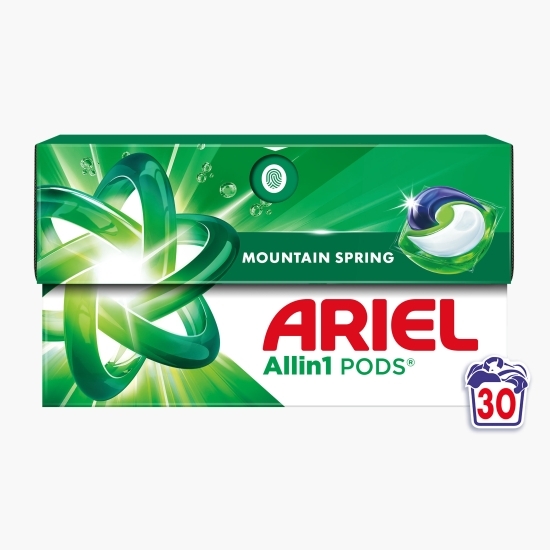 Detergent de rufe capsule All-in-One Pods Mountain Spring, 30 spălări, 30 buc