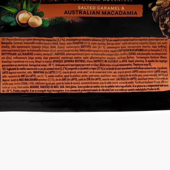 Îngheţată de vanilie cu bucăţi de nuci macadamia 90ml