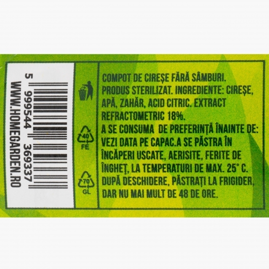 Compot de cireșe 680g