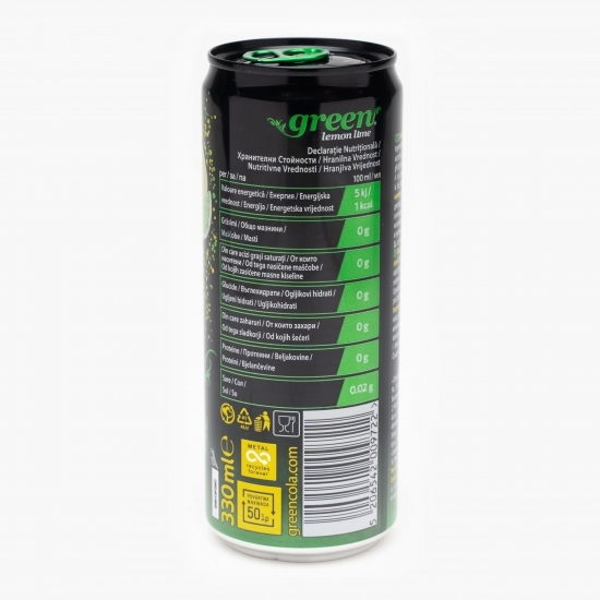 Băutură carbogazoasă de lămâie și lime 330ml