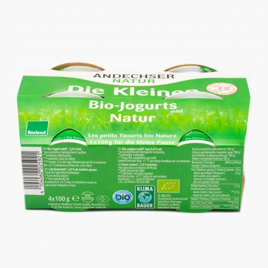 Iaurt eco 3.8% grăsime 4x100g