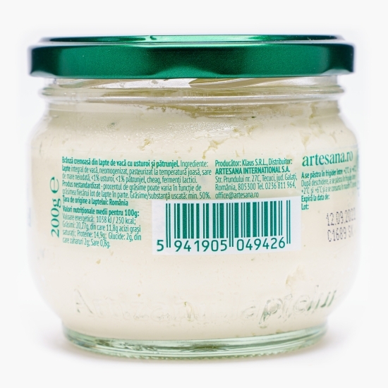 Cremă de brânză cu usturoi și pătrunjel 200g