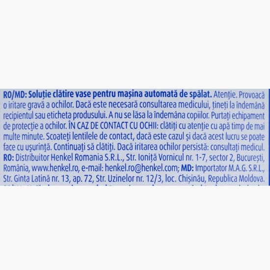 Soluție de clătire pentru mașina de spălat vase 0.75l