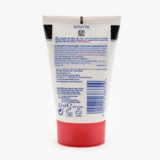 Cremă de mâini concentrată fără parfum pentru piele extrem de uscată 50ml