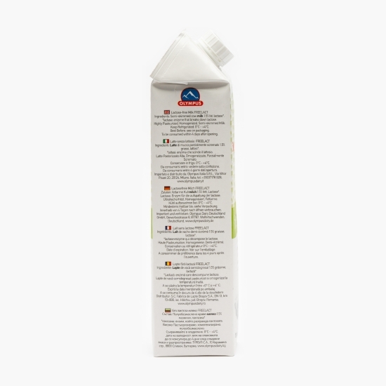 Lapte fără lactoză 1.5% grăsime 1l