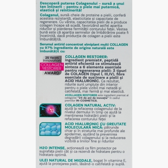 Serum antirid concentrat cu colagen, multi Collagen 30ml 