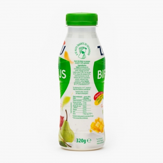 Iaurt de băut cu mango și pară 320g