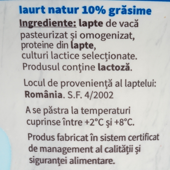 Iaurt în stil grecesc 10% grăsime, 400g 
