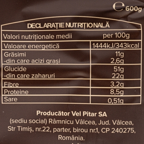 Cozonac cu nucă & ciocolată 600g