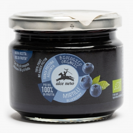 Gem de afine eco, fără pectină adăugată 270g
