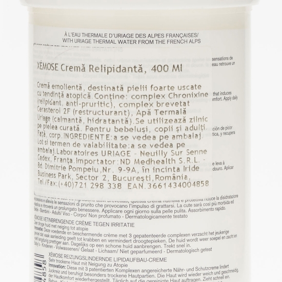 Cremă calmantă cu adaos lipidic Xemose 400ml