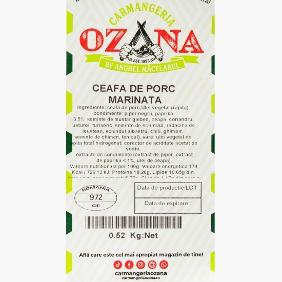 Ceafă de porc marinată 500g