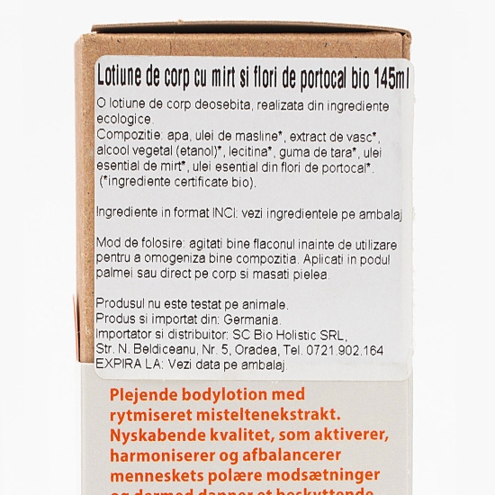 Loțiune de corp mirt și flori de portocal bio 145ml