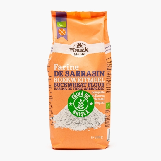 Făină integrală de hrișcă eco, fără gluten 500g