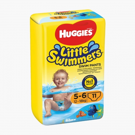Scutece chiloțel pentru apă Little Swimmers mărimea 5-6, 12-18kg, 11 buc