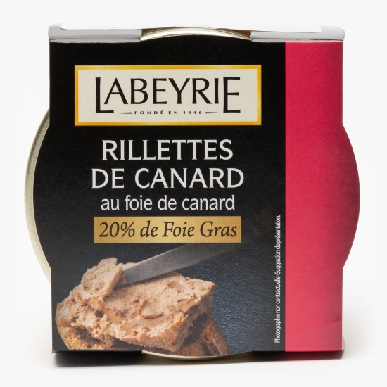 Rillettes de rață 20% foie gras 170g