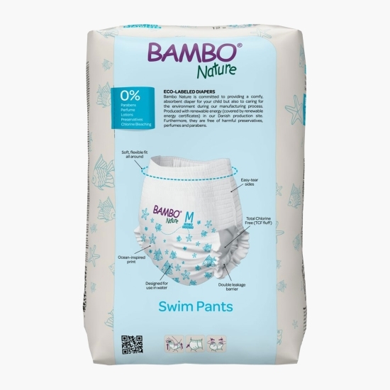 Scutece chiloțel pentru baie M, +12 kg, 12 buc