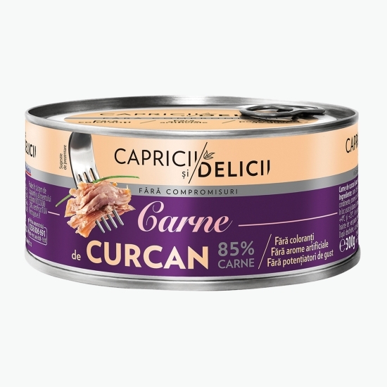 Carne de curcan în suc propriu 300g
