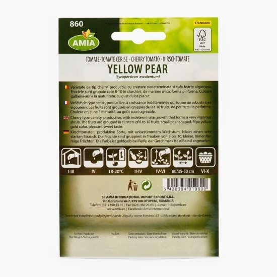 Semințe tomate Yellow Pear 0.5g