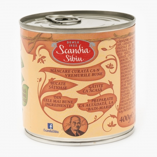Cârnăciori afumați cu fasole 400g