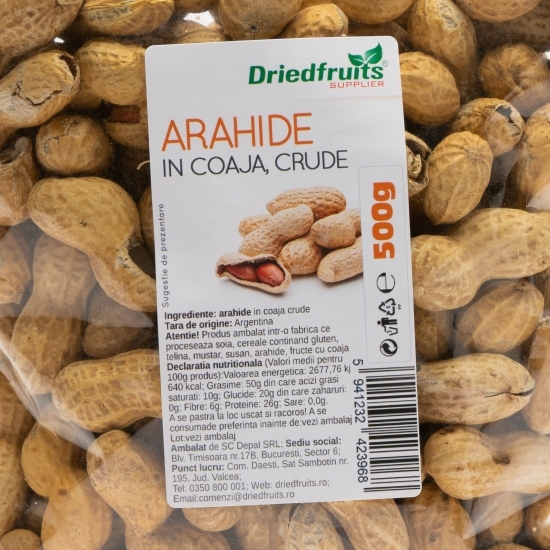 Arahide în coajă (păstaie) 500g