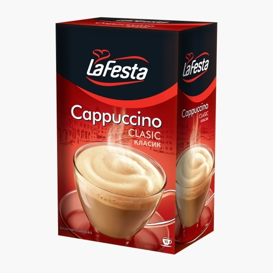 Cappuccino Clasic, plicuri 10x12.5g, băutură instant 