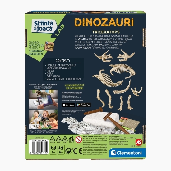 Ddescoperă dinozaurul Triceratops, +6 ani