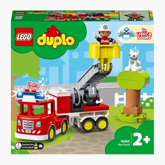 Camion de pompieri pentru salvare, 10969 Duplo, 21 piese, +2 ani