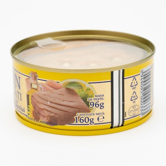 Ton bucăți în ulei de floarea-soarelui 160g