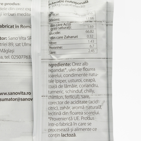 Mini-rondele din orez cu piper și ierburi aromatice 45g