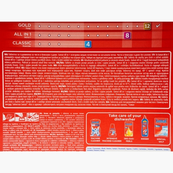 Detergent pentru mașina de spălat vase All in One 80 tablete