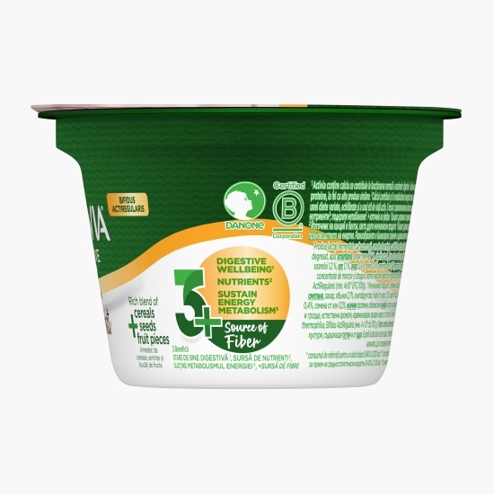 Iaurt Mic Dejun cu fibre, fructe roșii și cereale, 170g