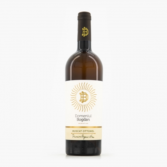 Vin alb sec eco Muscat Ottonel, 12.2%, 750ml