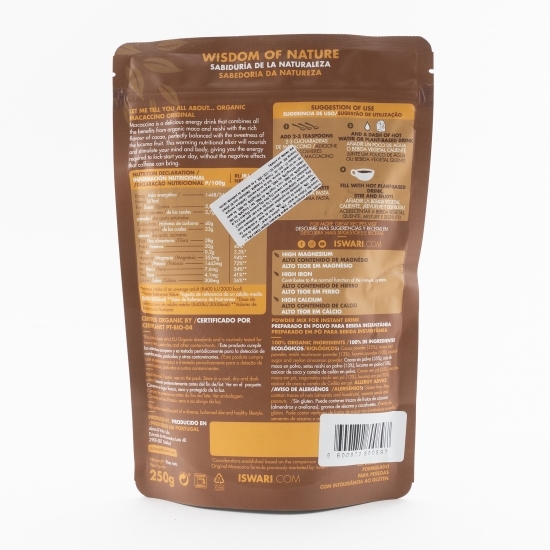 Băutură instant energizantă eco vegană Macaccino Original 250g